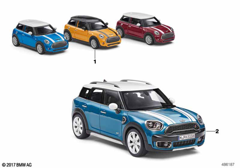 MINI миниатюрные модели - 2017