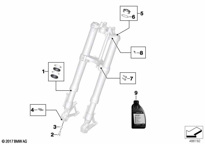 Сервисное обслуживание телескопич.вилка