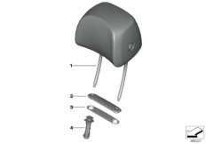 Подголовник переднего сиденья