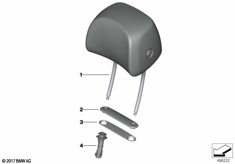 Подголовник переднего сиденья