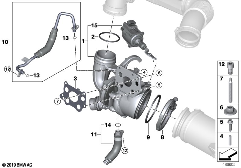 Турбонагнетатель со смазкой