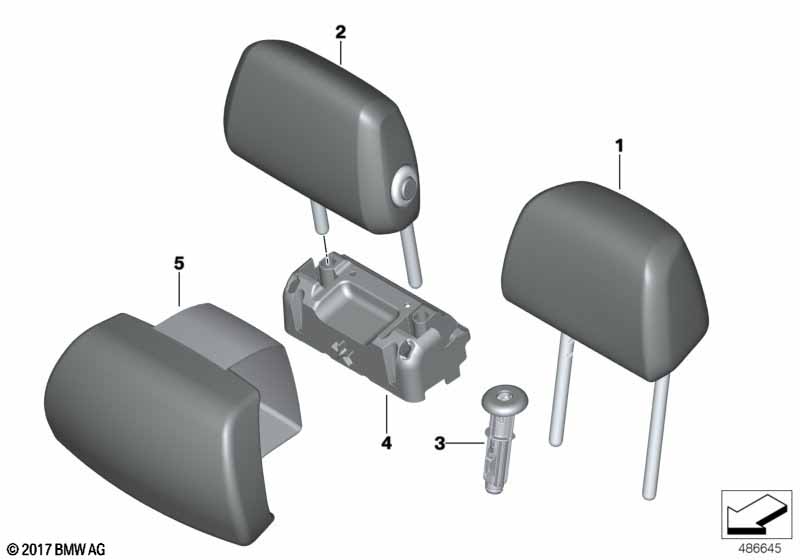 Подголовник заднего сиденья