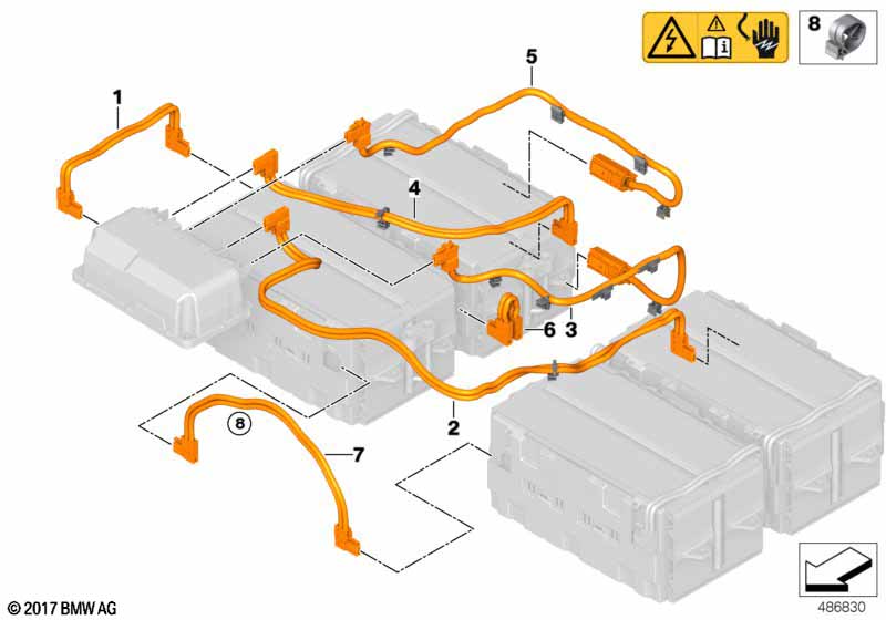 Высоков.соед.провод высоков.накопителя