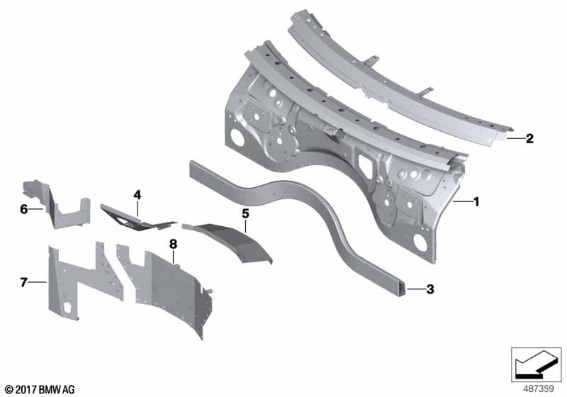 Детали щитка передка
