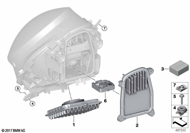 Детали светодиодной фары