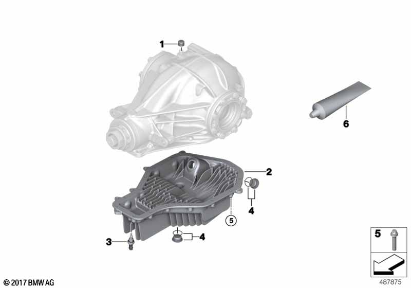 Резервуар для масла редуктора задн.моста