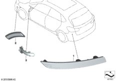 Боковой габаритный фонарь / отражатель