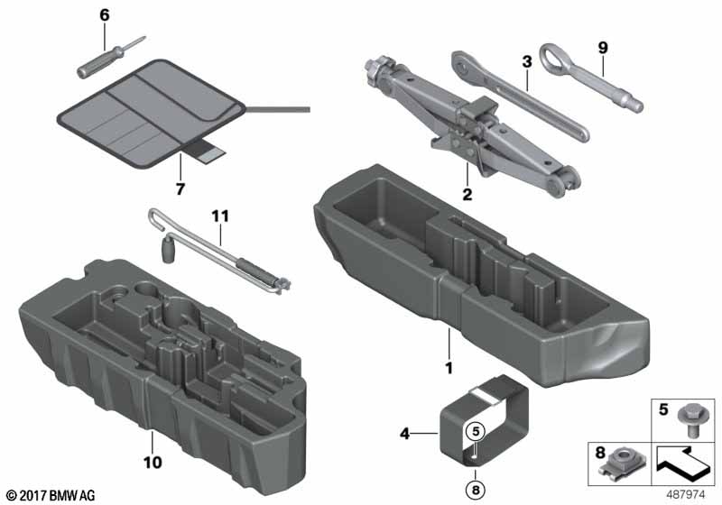 Бортовой инструмент/ домкрат
