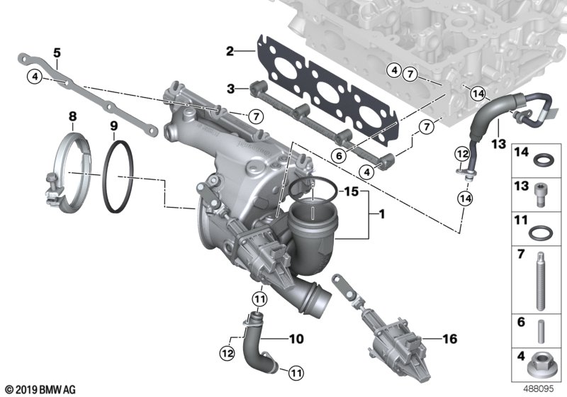 Турбонагнетатель со смазкой