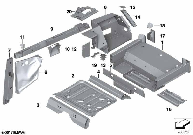 Дополнит.элементы пола багажника