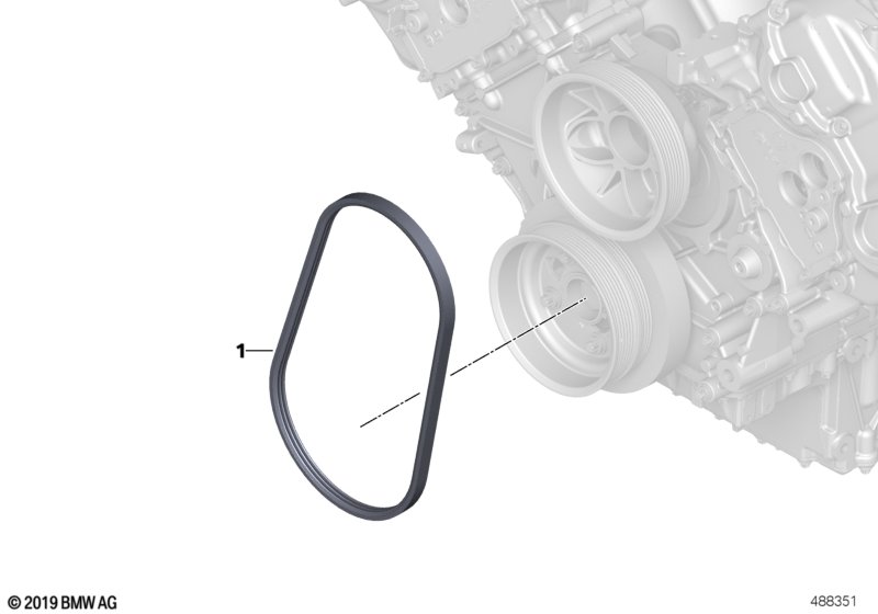 Ременный привод насоса ОЖ