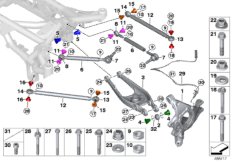Балка заднего моста/подвеска колеса