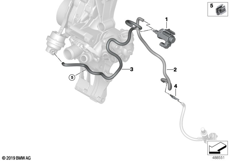 Водяной насос с вакуумным управлением