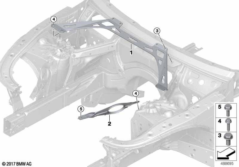 Растяжка щита передка