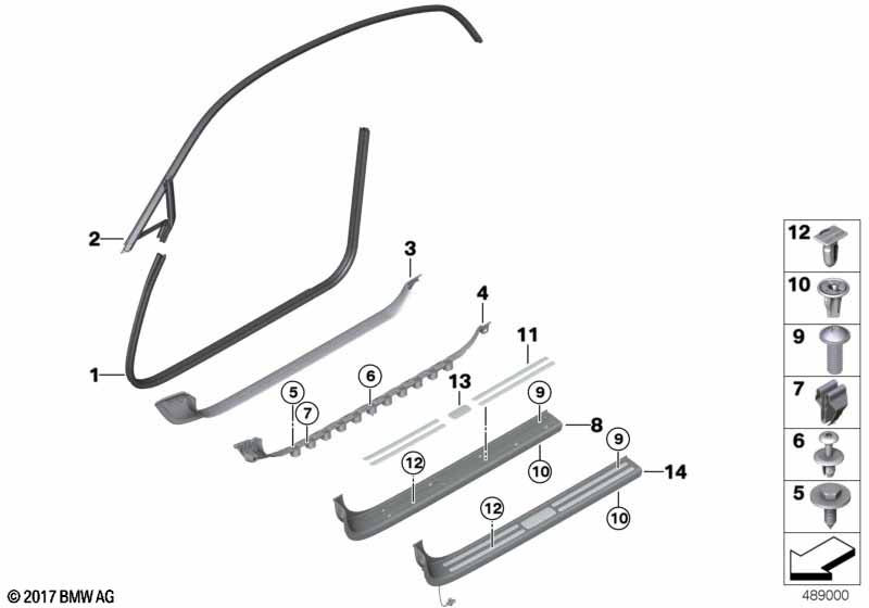 Защитная окантовка/накладка порога