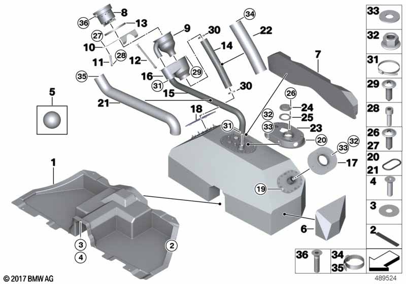 Топливный бак/дополнительные элементы