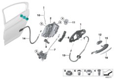 Система замков задней двери