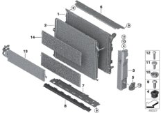 Крепеж радиатора охлаждающей жидкости