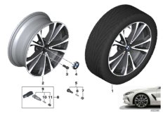 BMW л/с диск. с V-образн.спиц.733 - 20"