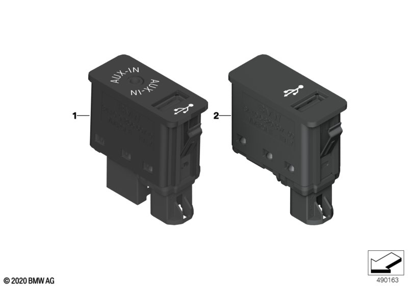 ГНЕЗДО USB/AUX-IN