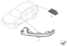 Дополн.указатель поворота/светил.снаружи