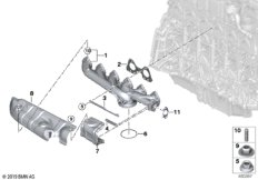 Выпускной коллектор-рециркуляция ОГ