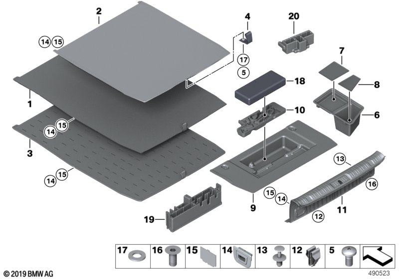 Облицовка пола багажного отделения
