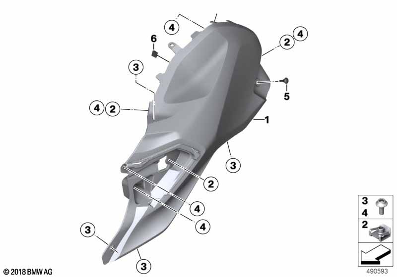 Кожух топливного бака Бок