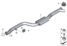 Катализатор/передний доп.глушитель