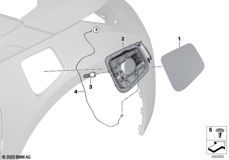 Заслонка заливного отверстия