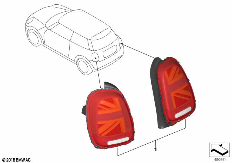 Переосн.блока задних фонарей Facelift