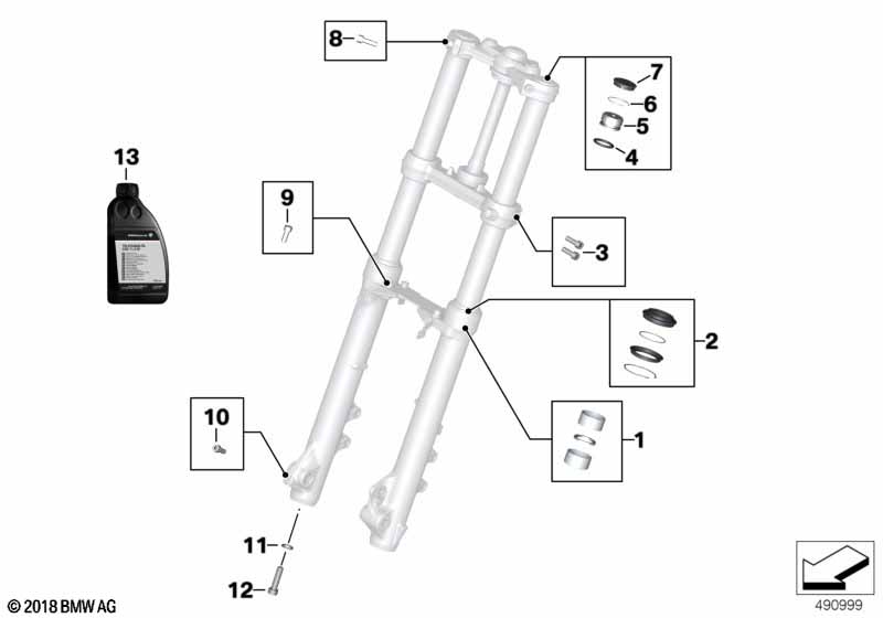 Сервисное обслуживание телескопич.вилка