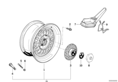 Дизайн с крестообраз.спицами (диз.5)