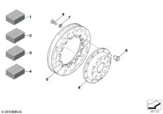 Диск тормозного механизма перед.колеса