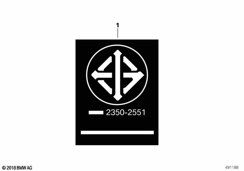 Шильдик "Abgasvorschrift"