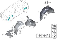 Защитный кожух колесной ниши