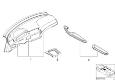Декоративные накладки кожа двухцветные