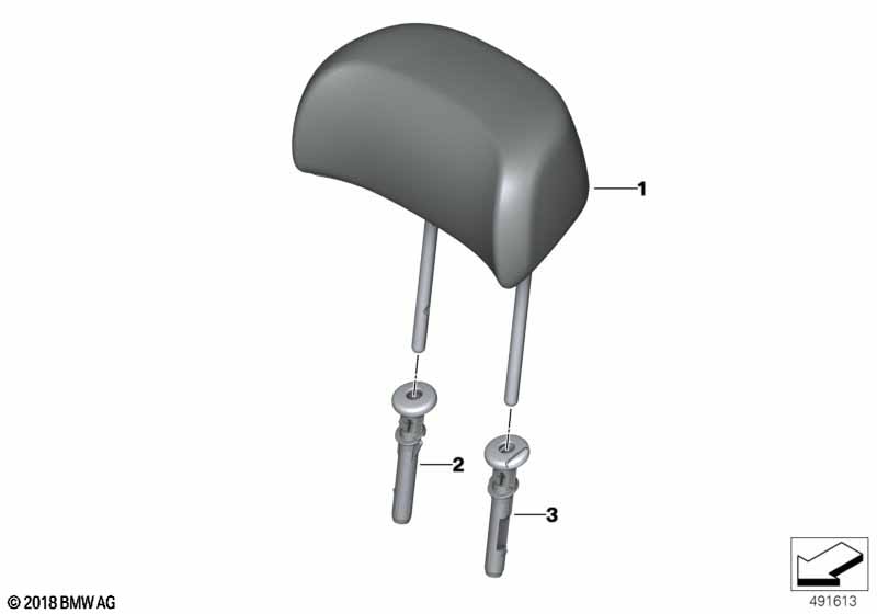 Подголовник заднего сиденья