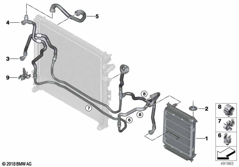 вынесенный радиатор ОЖ