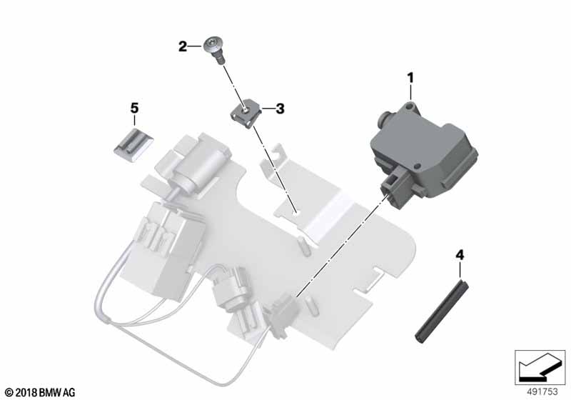 Фиксатор сиденья служ.т/с электр.