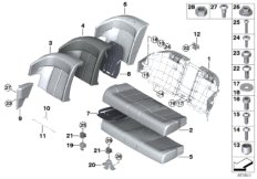 Набивка и обивка базового сиденья Зд