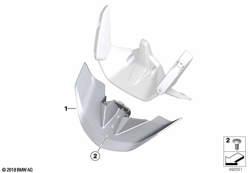 Спойлер кронштейна ветрового стекла