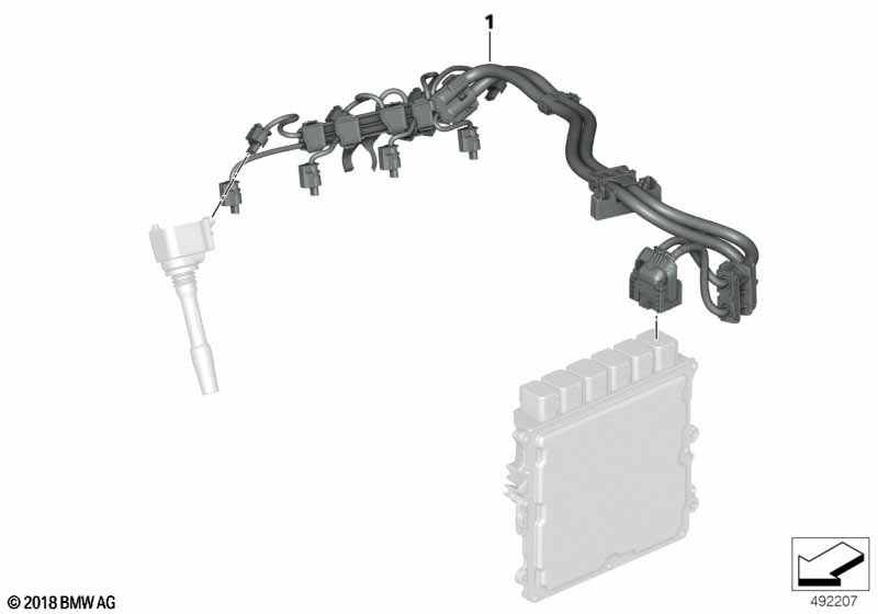 Жгут проводов двигатель - форсунки