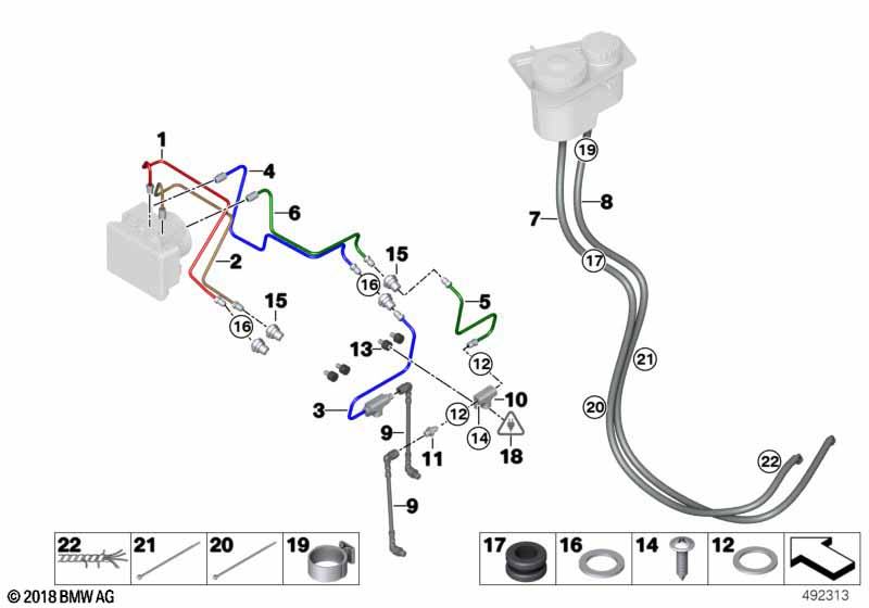 Трубопровод тормозного привода Пд