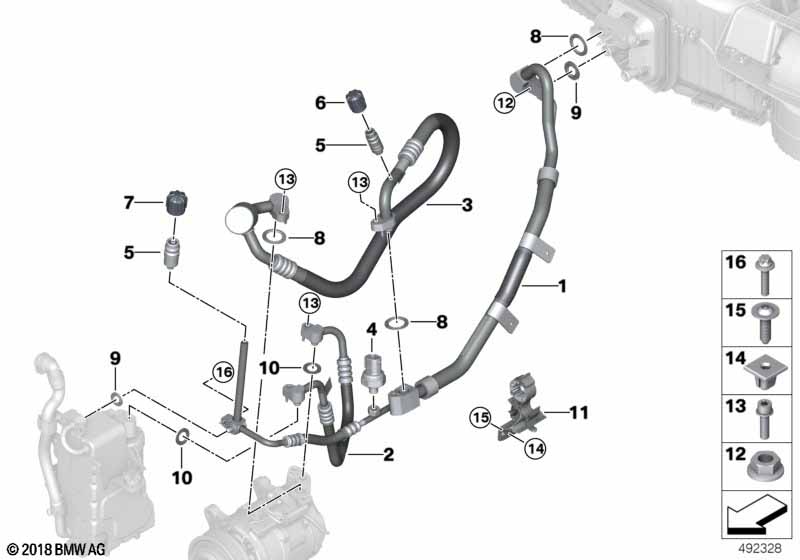 Refrigerant line, dual line