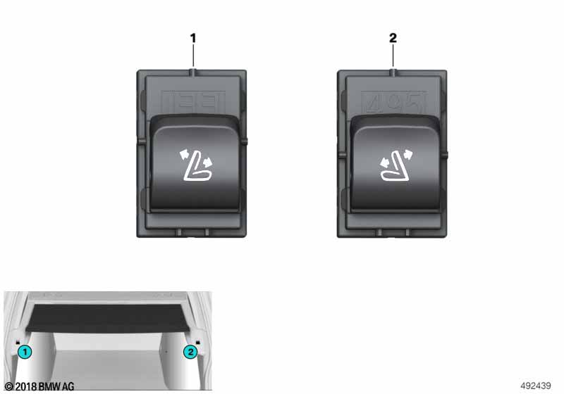 Переключатель регулировки спинки