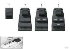 Перекл.стеклоподъемников П Пасс/Зд