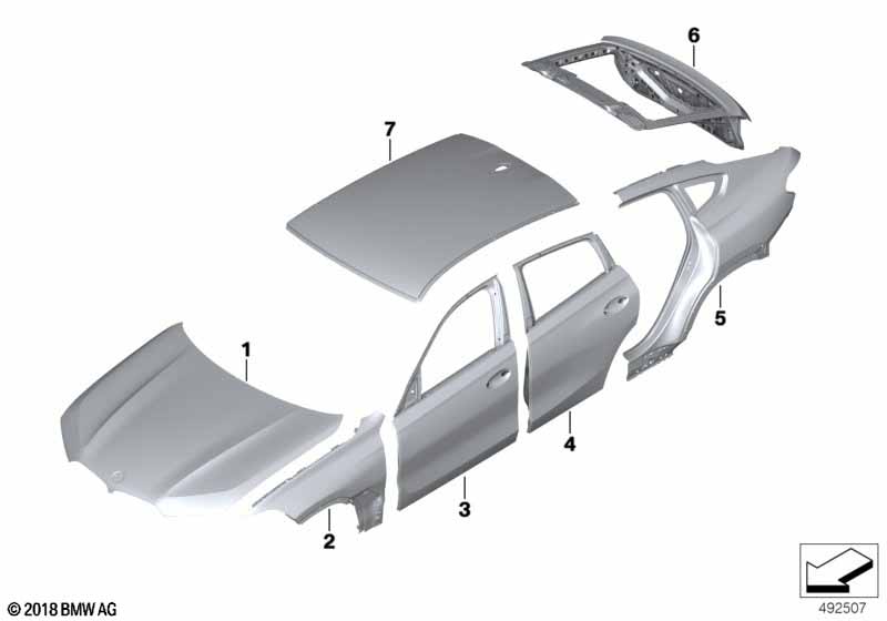 G06 крыло правое переднее