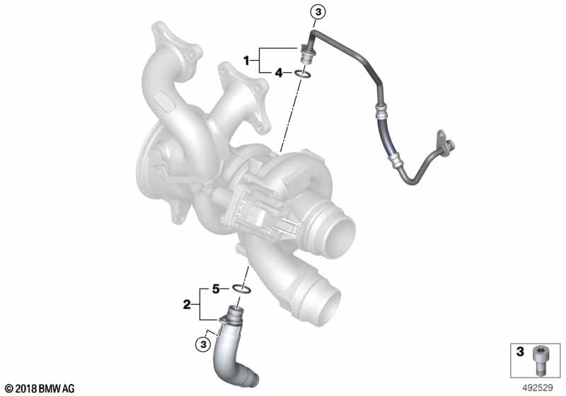 Подача масла турбонагнетателя