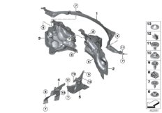 Дополнительные элементы моторного отсека
